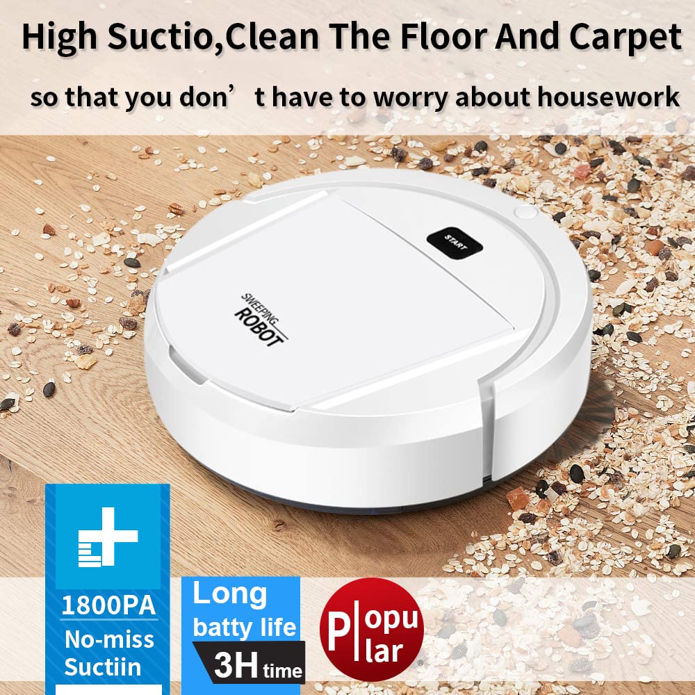 Sweeping Robot,Cleans Hard Floors to Medium-Pile Carpets,22000pa Super-Strong Suction,Ultra Slim Quiet,Robot Vacuum Cleaner,Integral Memory Multiple 1