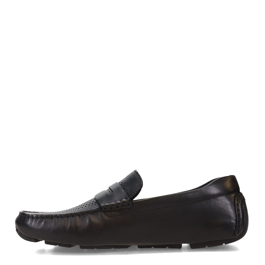 Cole Haan Men's Grand Laser Penny Driver Driving Style Loafer, Black/Black, 10