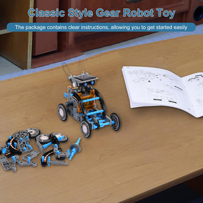 Toys for Ages 8-13,12 in 1 Stem Project Solar Robot Toy for 10 Years Old Autism Boy,Science Kits for Kids Age 8-14,Building Gear Toy Christmas Birthday Gift Idea for Boy Age 8 9 10 11 12 13 14