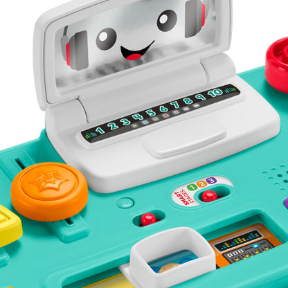 Fisher-Price Laugh & Learn Baby & Toddler Toy Mix & Learn DJ Table Musical Activity Center with Lights & Sounds for Ages 6+ Months