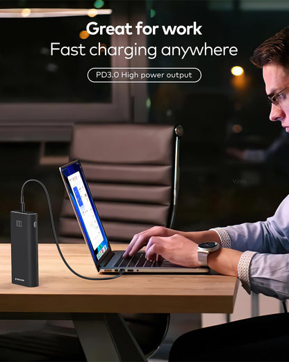 Yoocas PD Portable Charger 95W Total Output- 20000mAh Power Bank with 65W USB-C Fast Charging,External Battery Pack Charger for Mac Air/pro,HP,DELL,Lenovo,Steam Deck,Switch,iPad,iPhone,Android & etc
