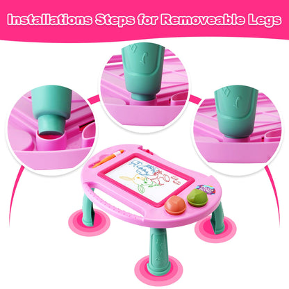 Toys for 1-2 Year Old Girls,Magnetic Drawing Board,Toddler Toys for Girls Age 2 3,Erasable Doodle Board for Kids,Learning Toys for Toddler 1 2 3,Gifts for 2 Year old Girls Christmas Birthday Easter