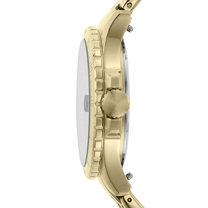 Fossil Women's FB-01 Quartz Stainless Steel Three-Hand Watch, Color: Gold (Model: ES4746)