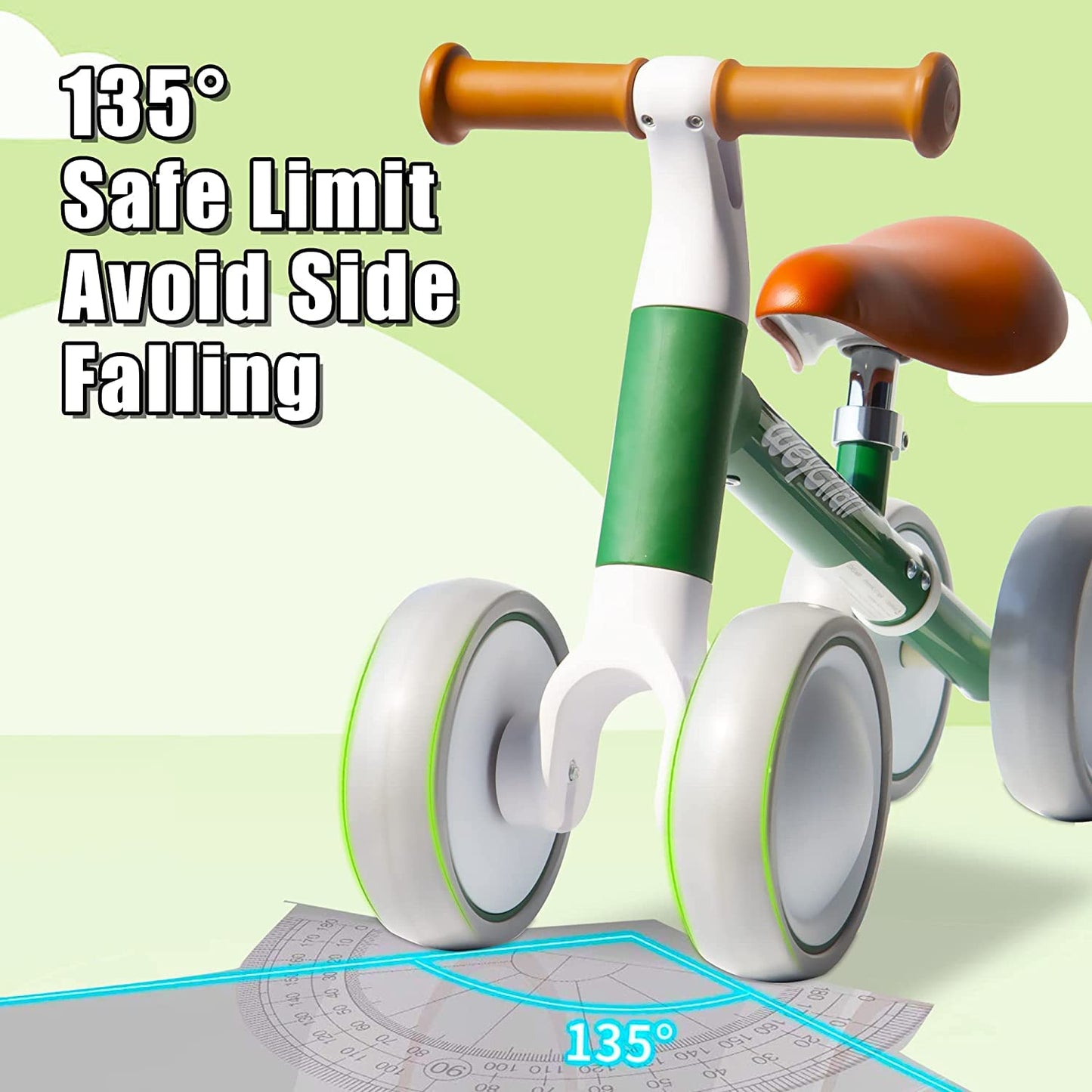 Weychan Baby Balance Bike Toys for 1 Year Old Boy Gifts, Adjustable Toddler Balance Bike One Year Old Girl Gifts, 12-36 Months Infant's Best First Birthday Gifts No Pedals Bike