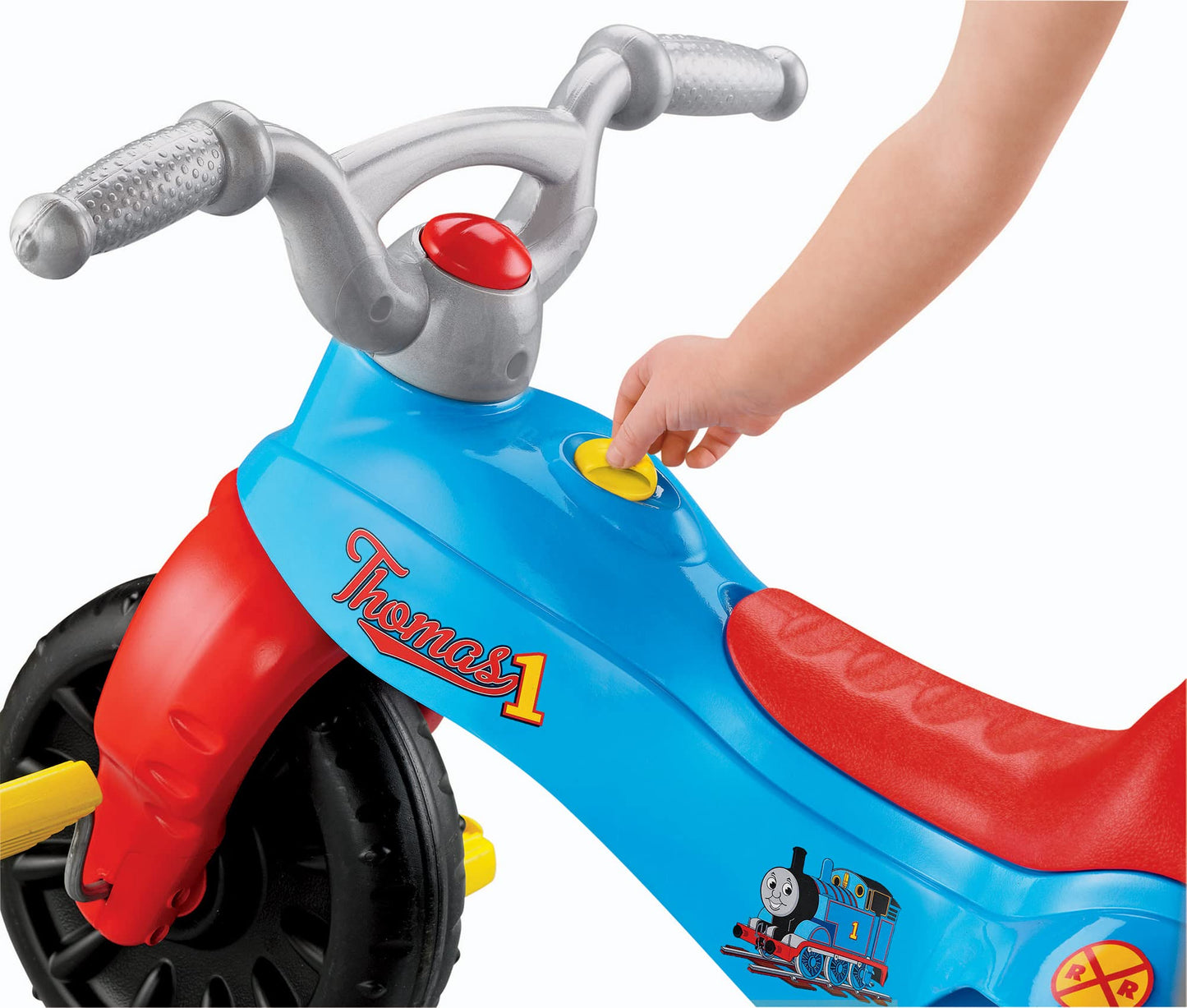 Fisher-Price Thomas & Friends Toddler Tricycle Tough Trike Bike with Handlebar Grips and Storage for Preschool Kids Large