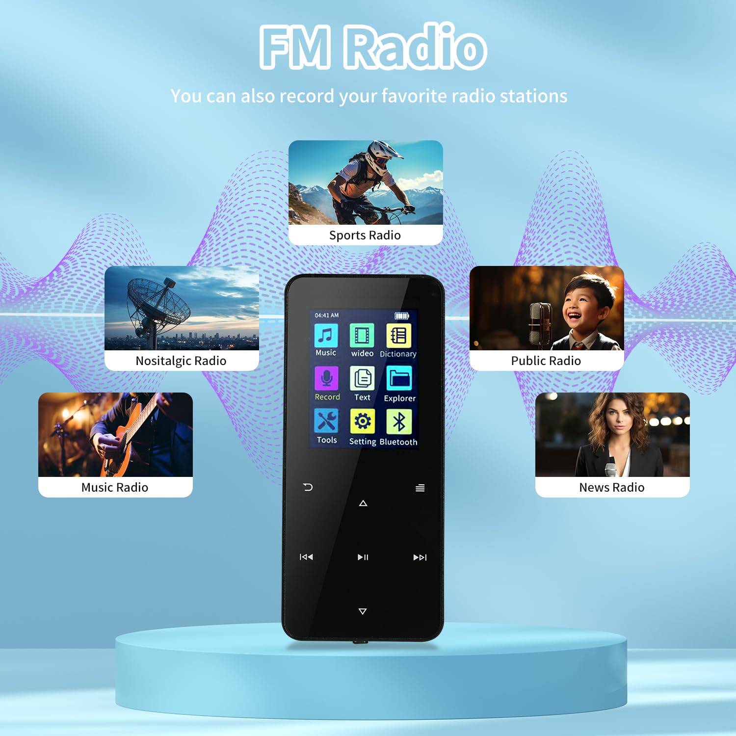 144GB MP3 Player with Bluetooth 5.3-18 Soothing Sounds, White Noise Ma – Save Crazy Deals