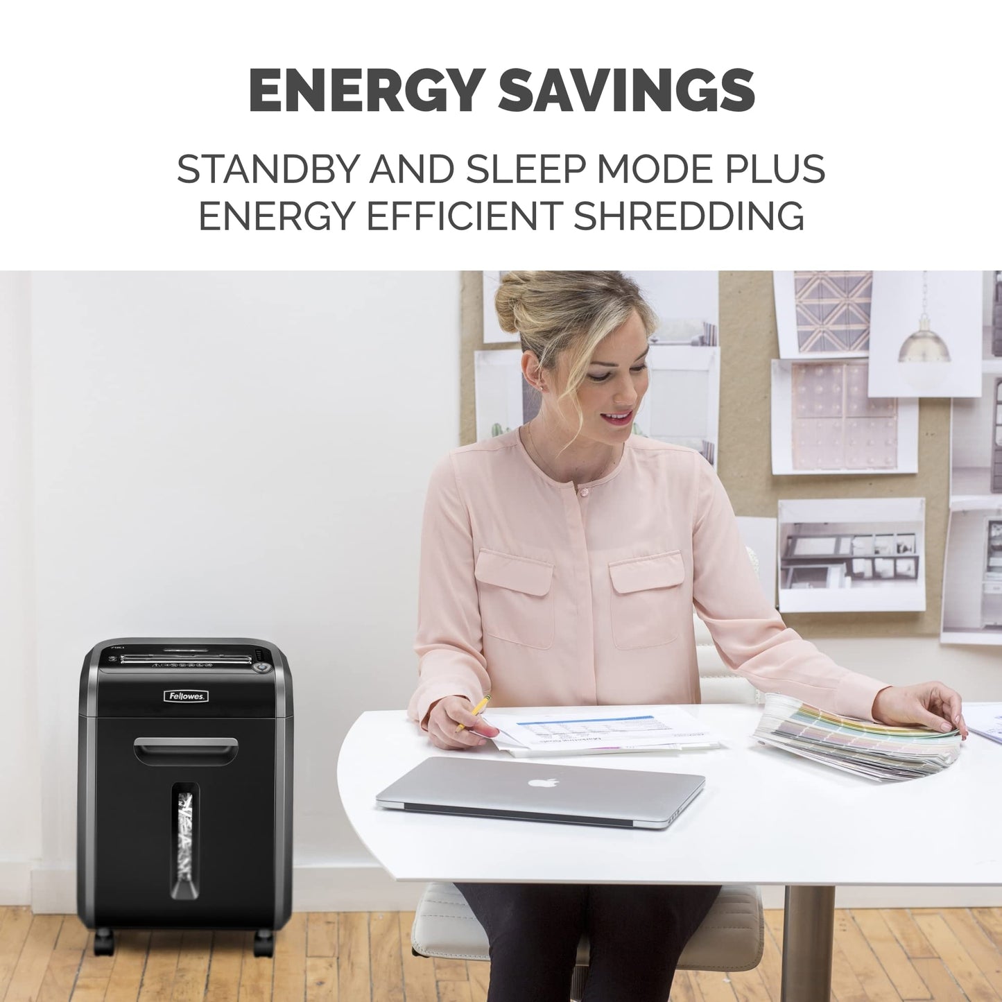 Fellowes ‎Powershred 79Ci 16-Sheet 100% Jam-Proof Crosscut Paper Shredder for Office and Home, Black/Dark Silver 3227919
