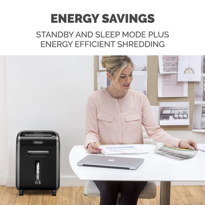 Fellowes ‎Powershred 79Ci 16-Sheet 100% Jam-Proof Crosscut Paper Shredder for Office and Home, Black/Dark Silver 3227919