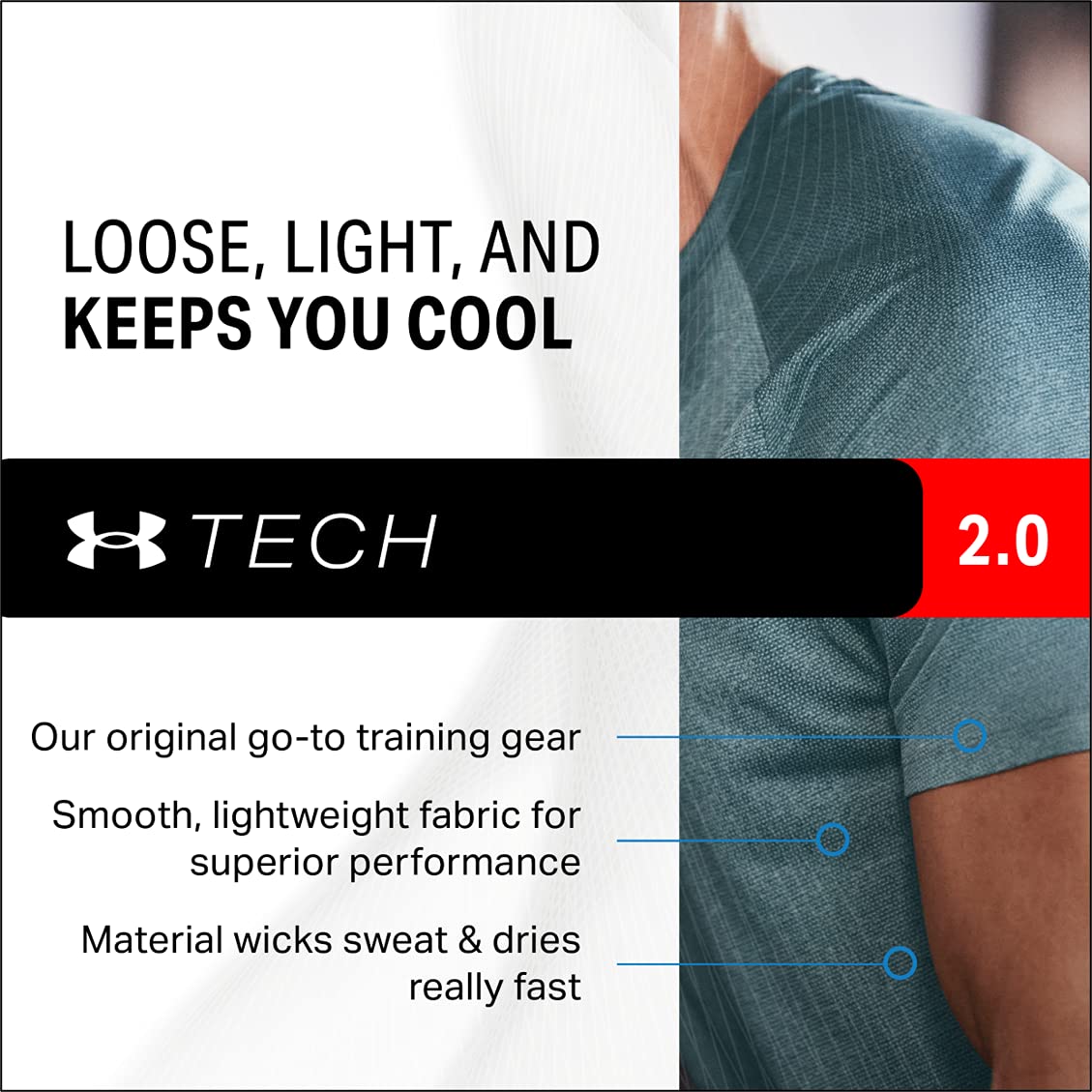 Under Armour Men's Tech Golf Polo, White (100)/Graphite, Large Tall