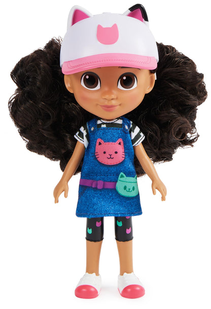 Gabby's Dollhouse, 8-inch Gabby Girl Doll (Travel Edition) with Accessories, Kids Toys for Ages 3 and up