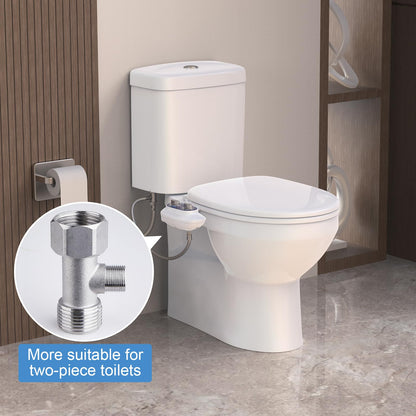 Veken Non-Electric Self-Cleaning Dual Nozzle (Frontal/Feminine Wash), Fresh Spray Bidet for Toilet with Adjustable Water Pressure Switch