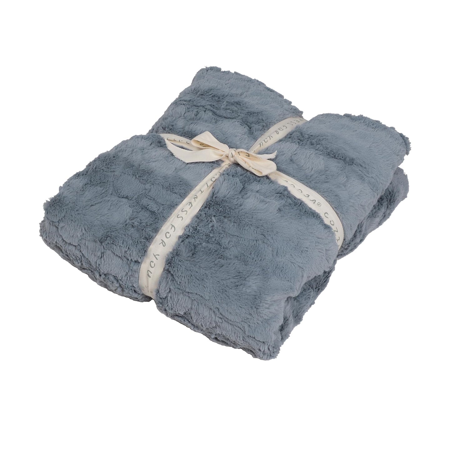 Furry Faux Fur Blanket Reversible Soft Fluffy Throw Blanket Luxury Blanket for Bed Couch Sofa 51x63 inches Grey