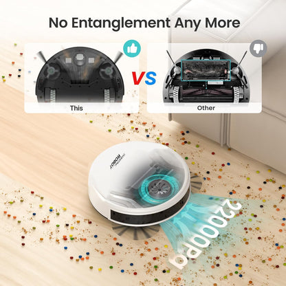Sweeping Robot,Cleans Hard Floors to Medium-Pile Carpets,22000pa Super-Strong Suction,Ultra Slim Quiet,Robot Vacuum Cleaner,Integral Memory Multiple 1
