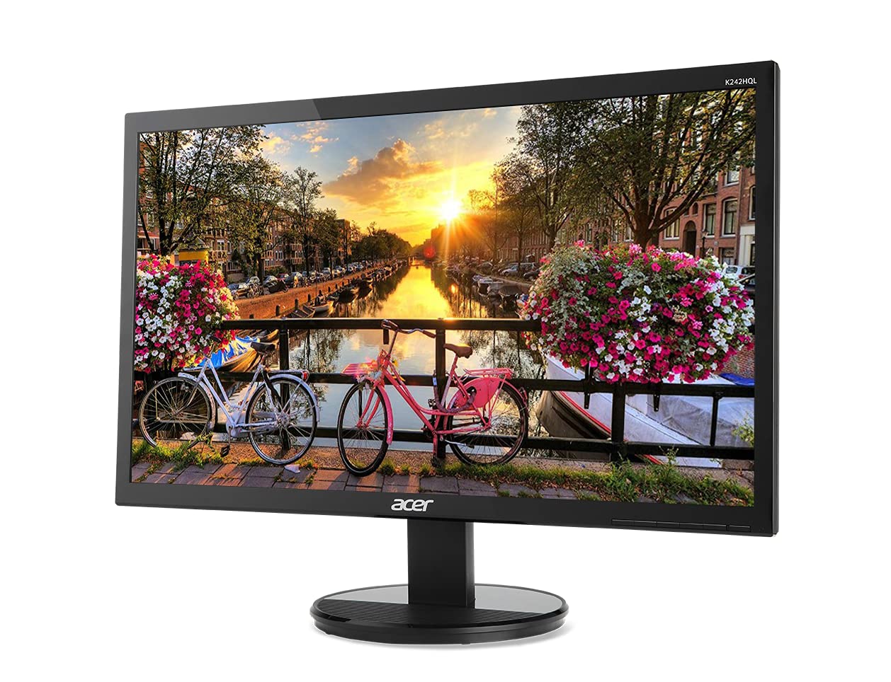 Acer K242HQL bid 23.6” Full HD (1920 x 1080) VA Monitor | 60Hz Refresh Rate | 5ms Response Time | For Work or Home (HDMI Port 1.4, DVI Port & VGA Port)