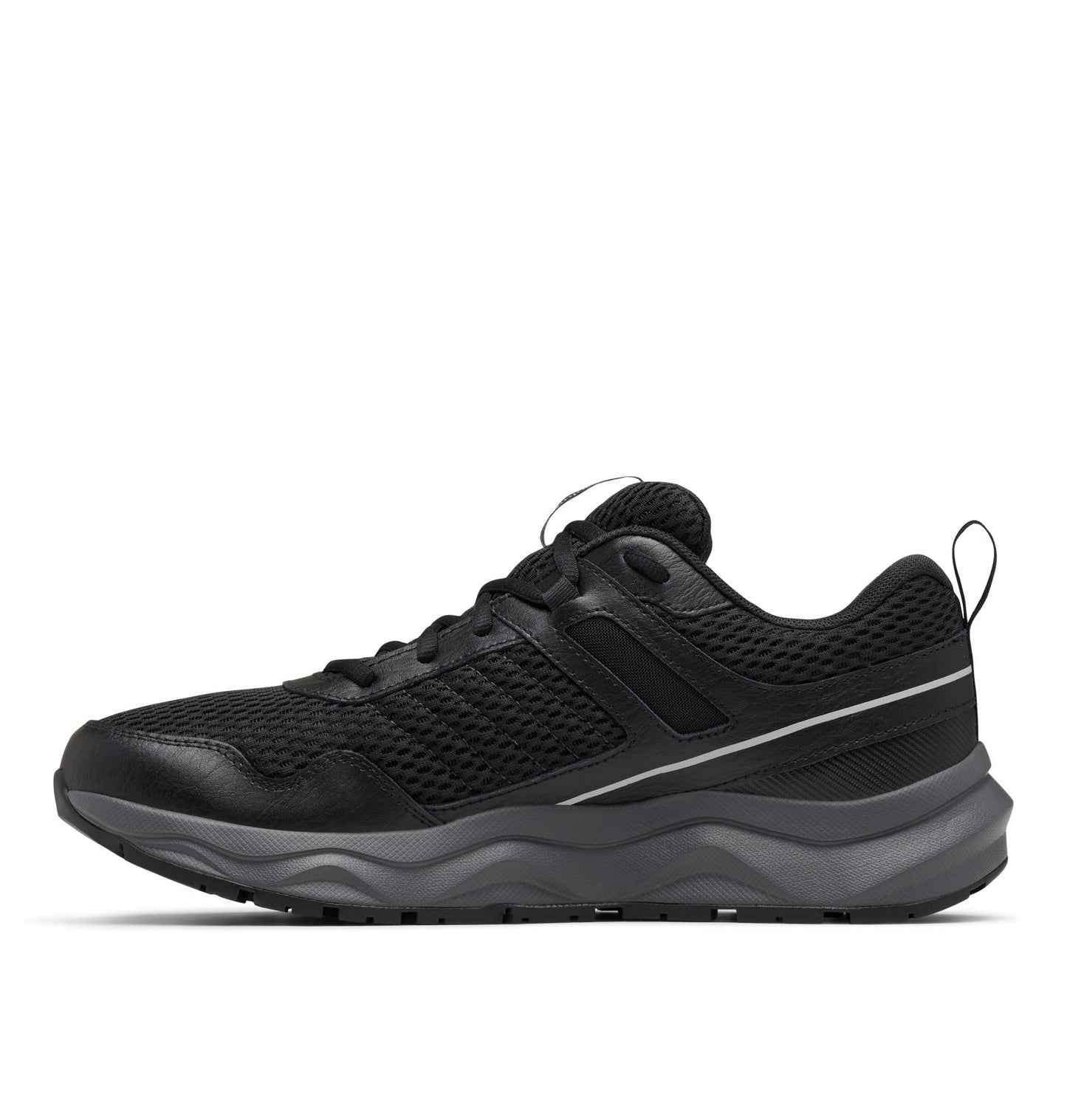Columbia Mens Plateau Waterproof Hiking Shoe, Black/Steam, 10.5 US