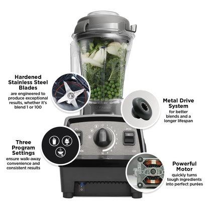 Vitamix Propel 510 Propel Blender with Pre-set Blending Programs, Professional-Grade, 48-oz Capacity, Black