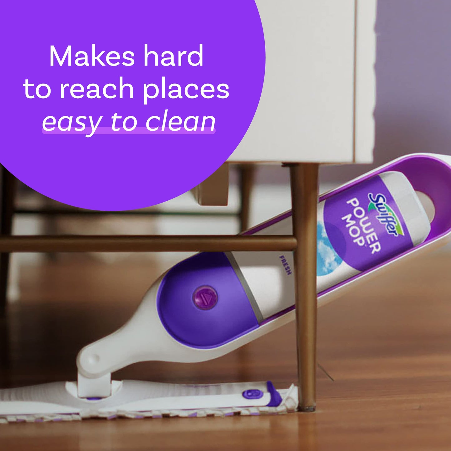 Swiffer PowerMop Multi-Surface Mop Kit for Floor Cleaning, Fresh Scent, Mopping Kit Includes PowerMop, 2 Mopping Pad Refills, 1 Floor Cleaning Solution with Fresh Scent and 2 Batteries