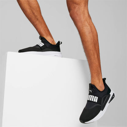 PUMA Men's SOFTRIDE ENZO EVO Slip-ON Sneaker, Black White, 11.5