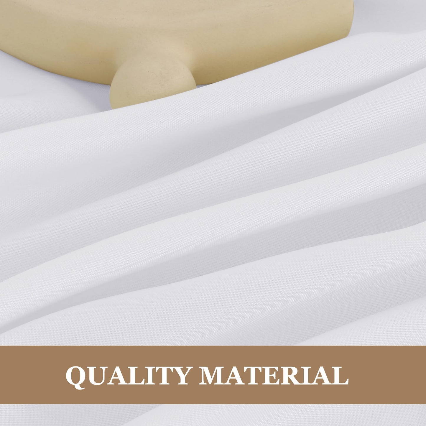 UPDATE: DEAD! Fitable White Tablecloths for Rectangle Tables, 6 Pack - 70 x 120 Inches - Reusable and Washable Table Clothes for 6-8 Ft Tables, Polyester Fabric Table Covers for Wedding, Party, Banquet