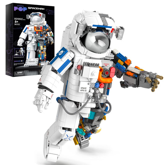 Haiwon Space Exploration Astronaut Toys Building Kit, STEM Educational DIY Spaceman Playset Building Toys for Adults and Kids 12+, Best Collectible Toys Gifts for Boys Girls (900 Pieces)