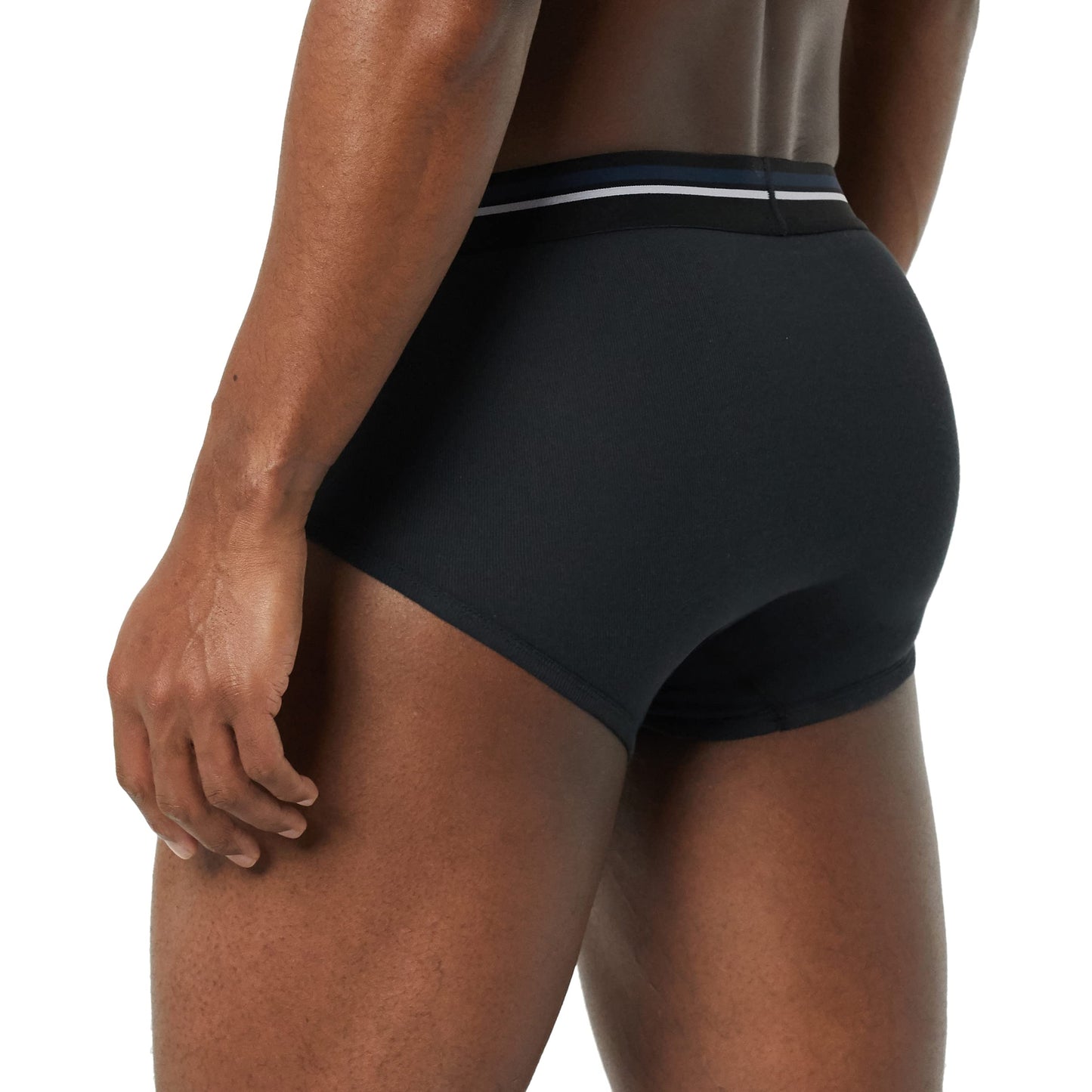 Amazon Essentials Men's Tag-Free Cotton Briefs, Pack of 7, Black, Medium