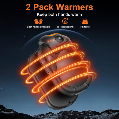 Netraty Hand Warmers Rechargeable 2 Pack, 6000mAh Chameleon Hot Hands Hand Warmers, Up to 20Hrs Electric Portable Pocket Heater for Outdoor, Camping, Hunting, Snow Golf, Women Men