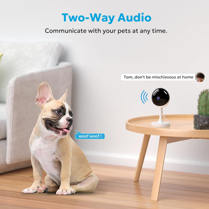Indoor Security Camera 2K, owltron 2 Pack 2.4GHz WiFi Home Cameras for Baby/Elder/Dog/Pet Monitor Cam with Phone app, 24/7 Cloud&SD Card Storage, 2-Way Audio, Works with Alexa
