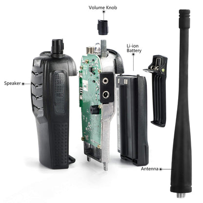 Olywiz Walkie Talkies GMRS Radio for Adults Long Range Rechargeable 2 Way Radio with Flashlight for School Business Family 2 Pack