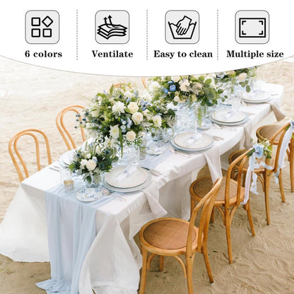 UPDATE: DEAD! Fitable White Tablecloths for Rectangle Tables, 6 Pack - 70 x 120 Inches - Reusable and Washable Table Clothes for 6-8 Ft Tables, Polyester Fabric Table Covers for Wedding, Party, Banquet