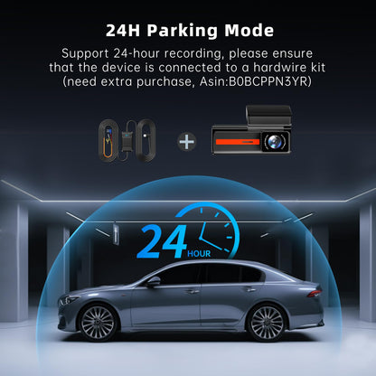 Dash Cam Front and Rear, Veement S80 4k+1080P Dual Dash Camera for Cars, WiFi Mini Car Camera,1.47” Display Dashcam,170°Wide, Night Vision,24H Parking Mode, G-Sensor,Loop Recording, Free 32G Card, App