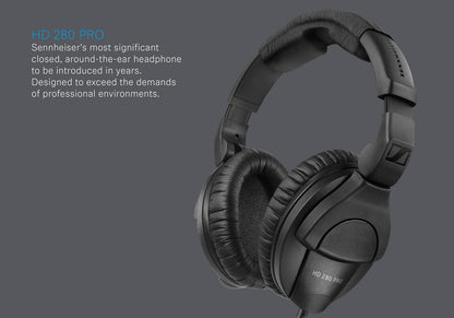 Sennheiser Professional HD 280 PRO Over-Ear Monitoring Headphones,Black