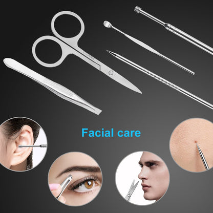 UPDATE: DEAD! Manicure Set Nail Clippers Pedicure Kit -18 Pieces Stainless Steel Manicure Kit, Professional Grooming Kits, Nail Care Tools with Luxurious Travel Case Black