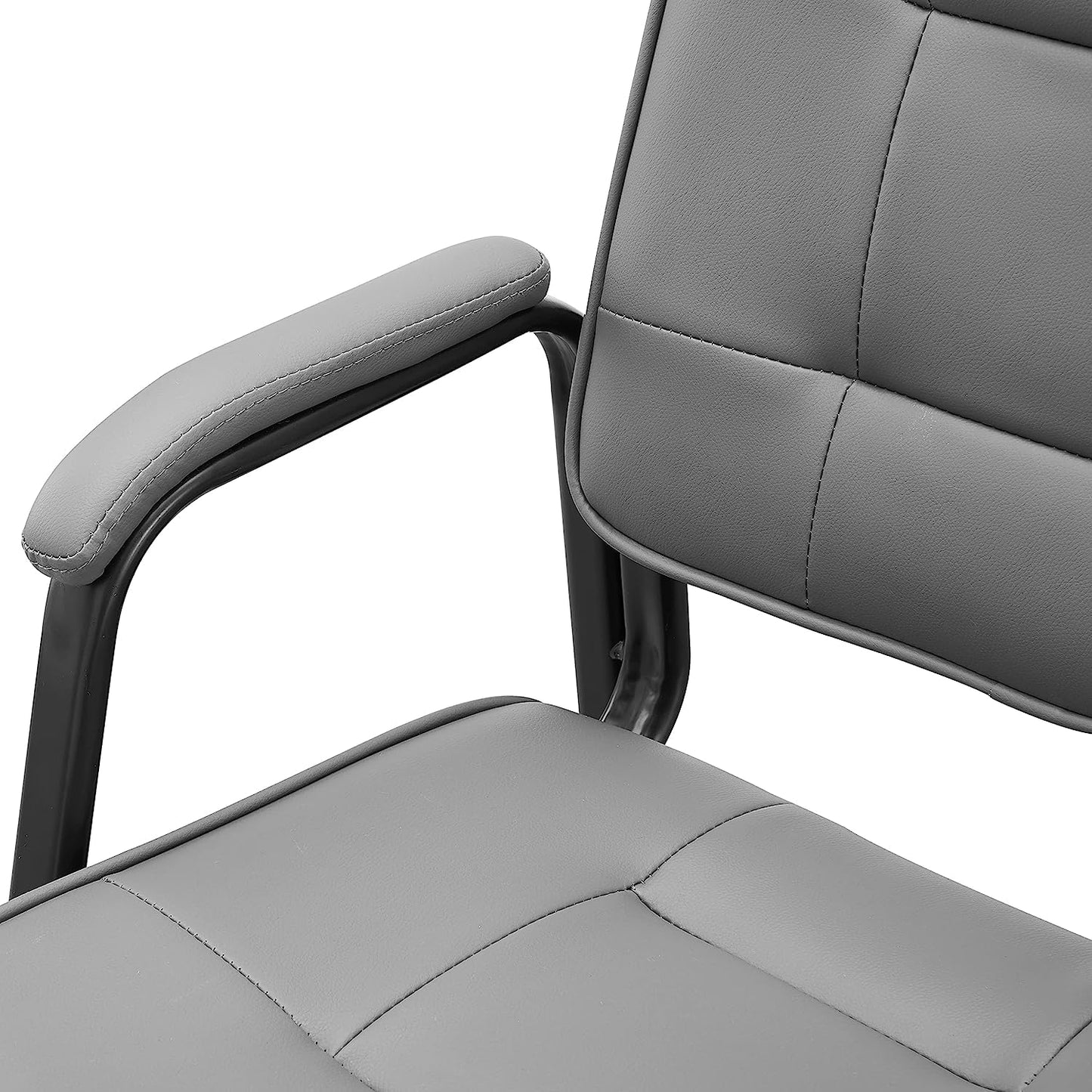 UPDATE: DEAD! Naomi Home Indulge in Comfort Mindy Office Guest Chair Set of 8 - Luxurious Leather Executive Waiting Room Chairs Set of 8 for Reception, Conference, and Lobby Spaces – Gray