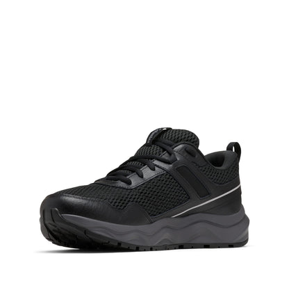 Columbia Mens Plateau Waterproof Hiking Shoe, Black/Steam, 10.5 US
