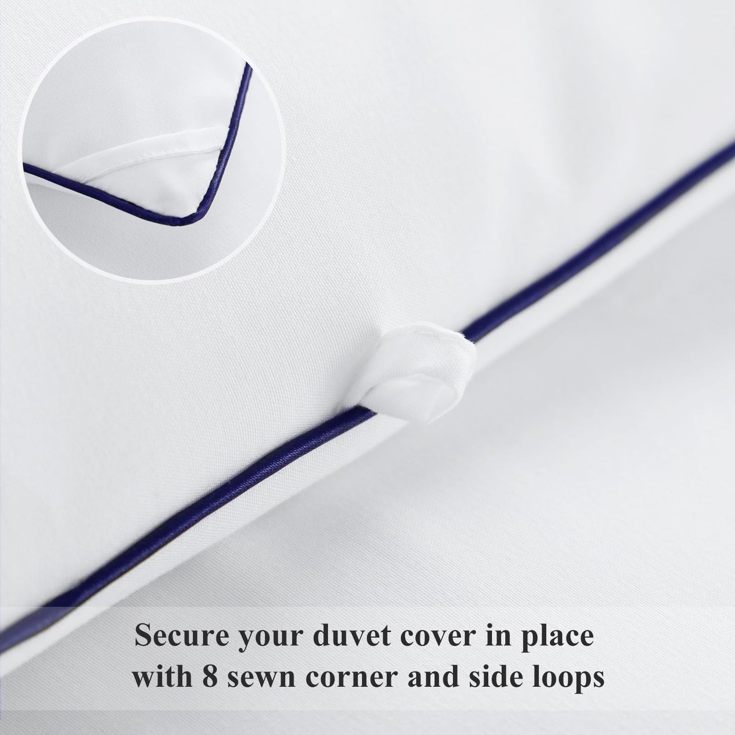 Aisbo Fluffy Duvet Insert Twin - Twin Size Duvet Insert White for All Season, Soft Lightweight Cooling Duvet with Corner Taps, 68x88 inch