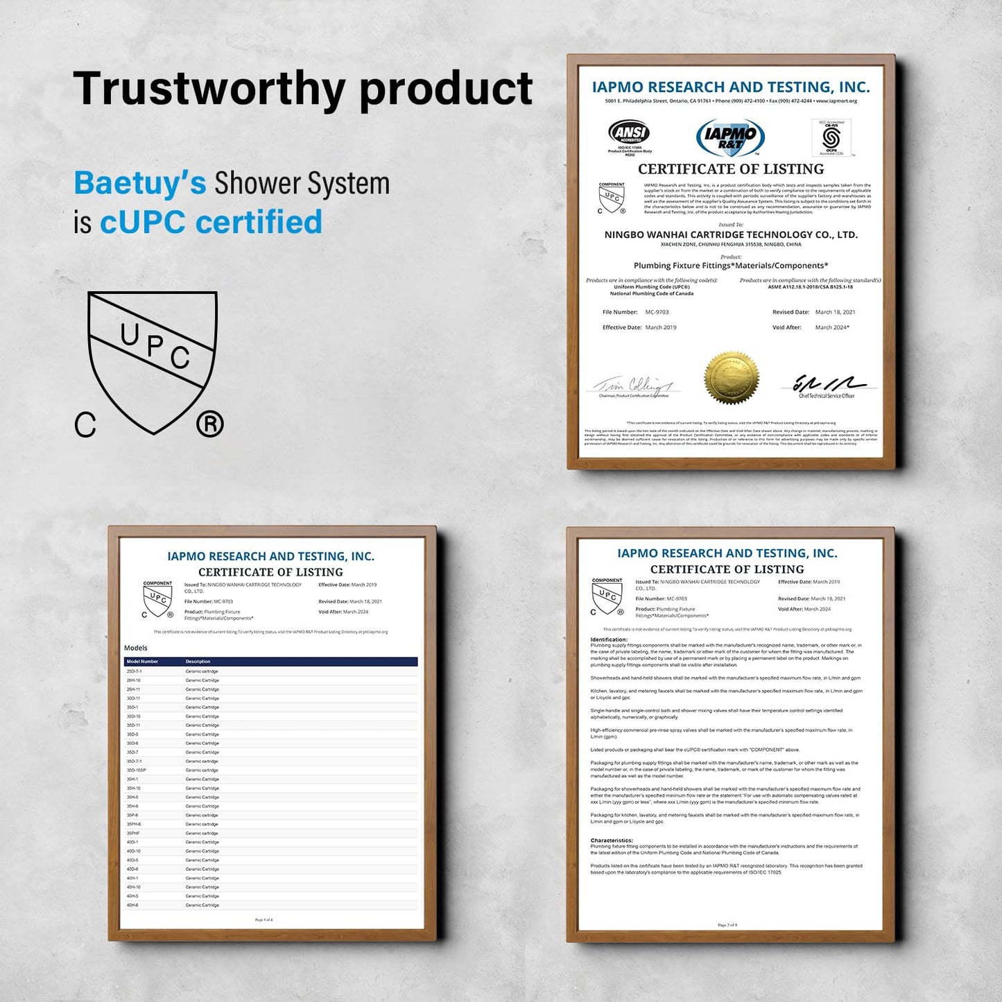 Baetuy 10 Inch Shower Faucet Set, High Pressure Shower Head and Handheld 3 Jet Combo Kit, Bathroom Wall Mount Rain Shower System, Includes Valve and Bathroom Trim Kit, Brushed Nickel…