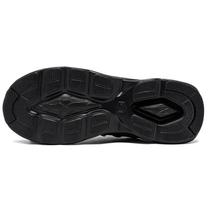 LARNMERN Steel Toe Shoes for Men Lightweight Safety Toe Shoes Comfortable Work Sneakers Indestructible Composite Toe Black White