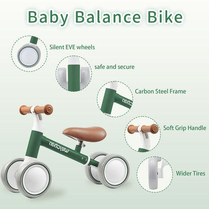 Weychan Baby Balance Bike Toys for 1 Year Old Boy Gifts, Adjustable Toddler Balance Bike One Year Old Girl Gifts, 12-36 Months Infant's Best First Birthday Gifts No Pedals Bike