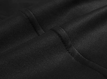 Gopune Men's Athletic Full Zip Fleece Tracksuit Jogging Sweatsuit Activewear (Black Lightgrey,M)