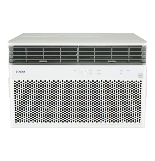 Haier Window Air Conditioner 12000 BTU, Wi-Fi Enabled, Energy-Efficient Cooling for Large Rooms, 12K BTU Window AC Unit with Easy Install Kit, Control Using Remote or Smartphone App