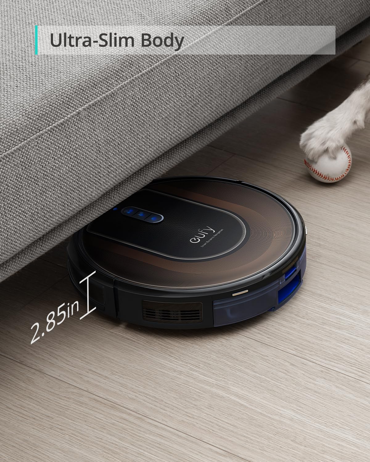 eufy RoboVac G30 Hybrid SES, 2-in-1 Sweep and mop, Self-Emptying Robot Vacuum, Dynamic Navigation, Allergy Care, 2000 Pa Strong Suction, Wi-Fi, Carpets and Hard Floors