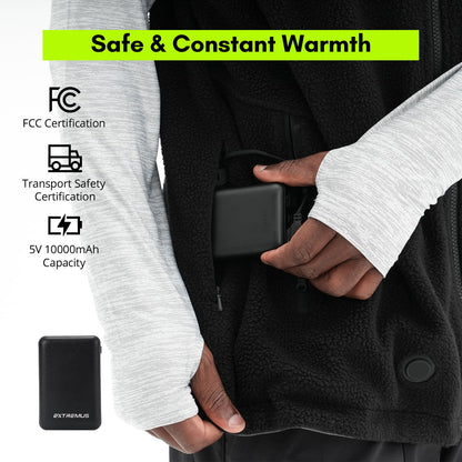 Extremus Buckwell II Heated Vest - Reversible, Electric Heating, Long-lasting Rechargeable Heated Vest for Men