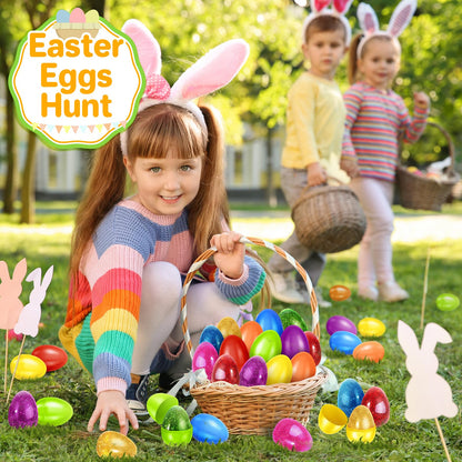 SpringFlower 12 Pack Prefilled Easter Eggs With Squeeze Toys, Easter Basket Stuffers for Kids Toddlers, Stress Relief Toys For Easter Party Favors, Easter Gifts For Kids, Filled Easter Egg For Kids