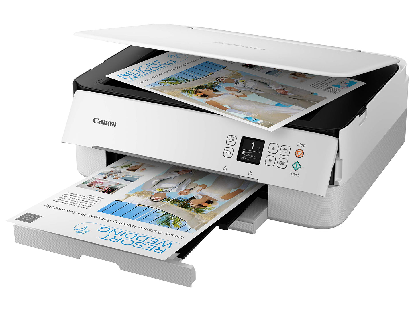Canon PIXMA TS6420a All-in-One Wireless Inkjet Printer [Print,Copy,Scan], White