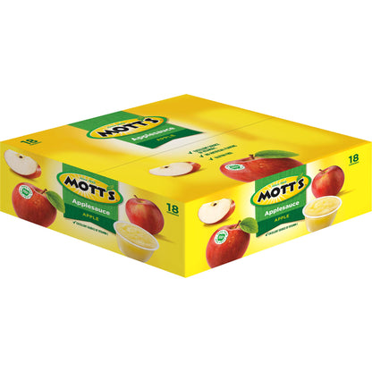 Mott's Applesauce, 4 oz cups, 18 count (Pack of 4)