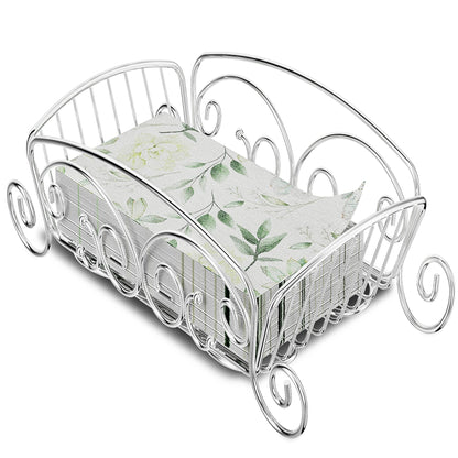 LEVIMETREE Guest Towel Silver Napkin Holder Guest Towel Holder for Tables Modern Serviette Holder Tissue Dispenser Perfect for Outdoor Events -Dining Table Napkin Holder, Home Décor Bathroom Trays