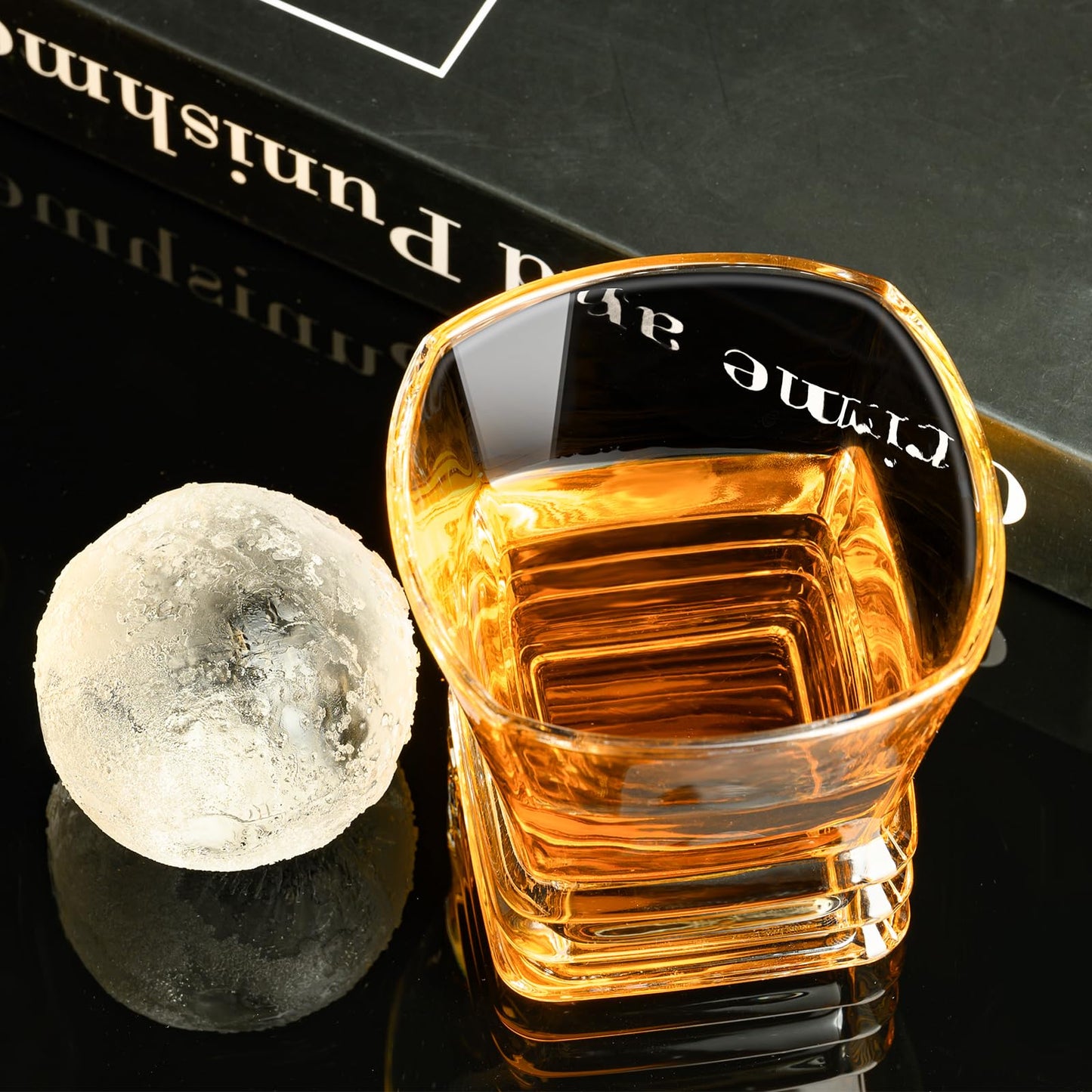 PARACITY Whiskey Glasses Set of 2, Old Fashioned Cocktail Glass, 10 OZ Whiskey Glasses, Bourbon Glasses, Glasses for Scotch, Liquor Vodka, Bourbon, Whiskey Gifts for Men, Husband, Boyfriend