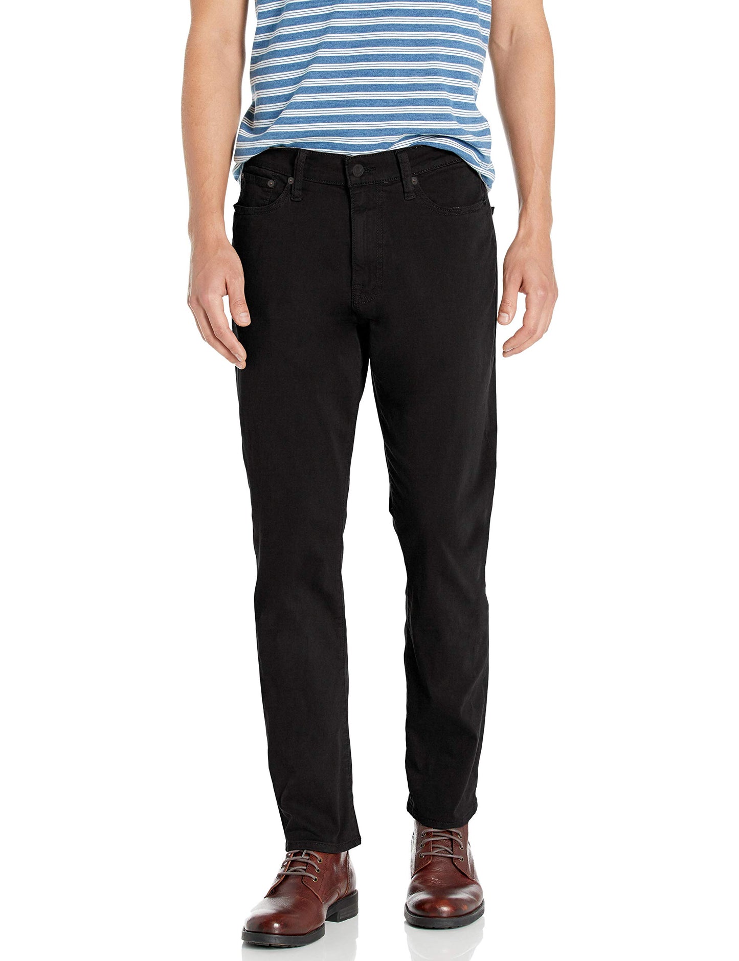 Lucky Brand Men 410 Athletic Fit Jean, Black Rinse, 34W x 30L
