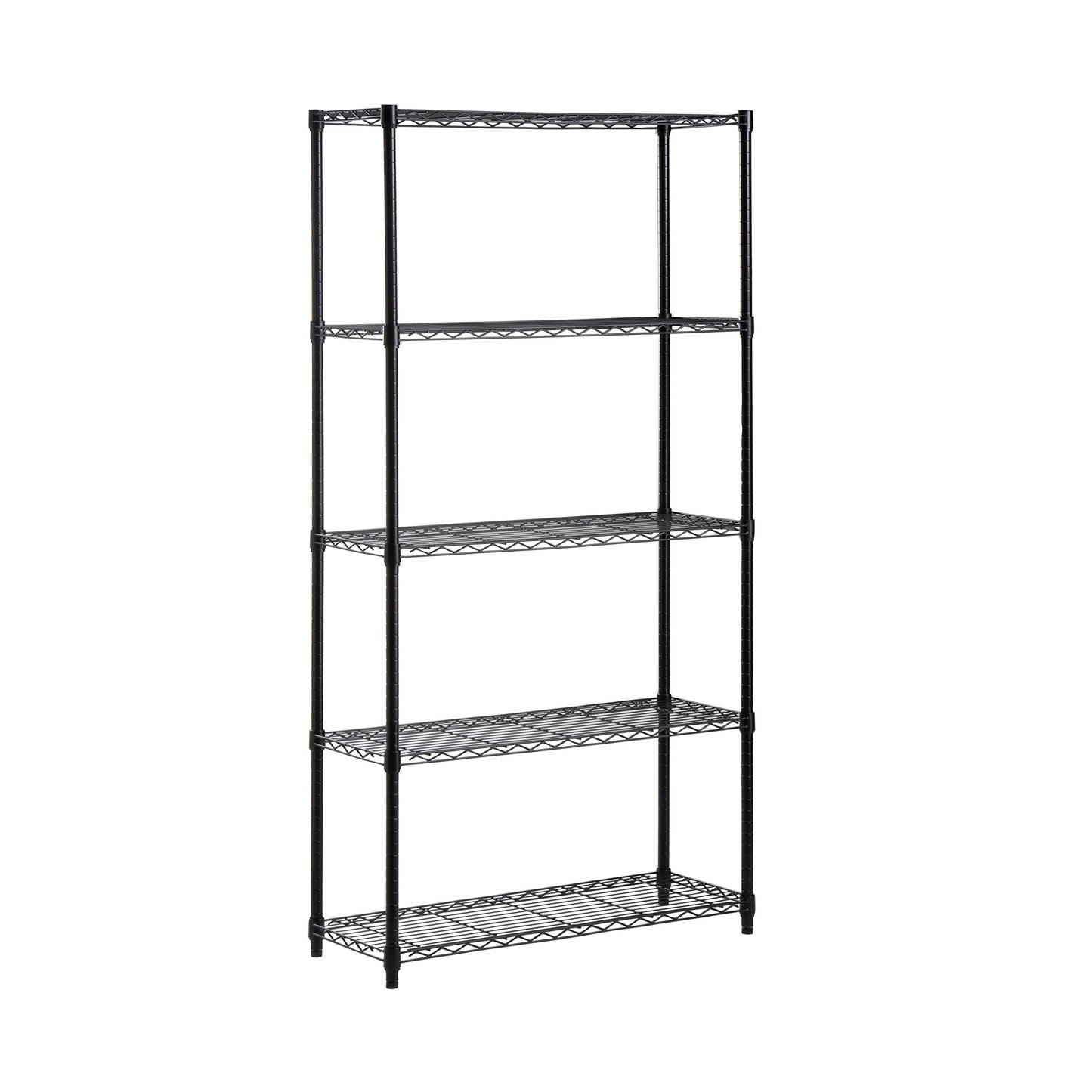 Honey-Can-Do SHF-01442 Storage Shelving, 5-Tier, Black