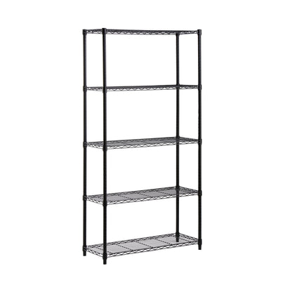 Honey-Can-Do SHF-01442 Storage Shelving, 5-Tier, Black